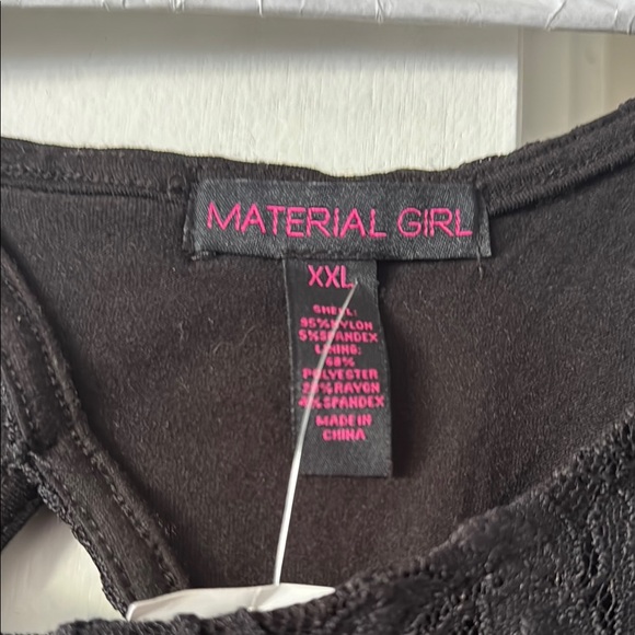 Material Girl Black Embellished Long Sleeve Sheath Dress - Picture 2 of 5